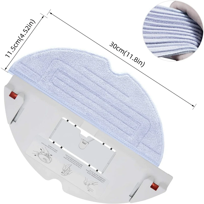 A68M-24 шт. тряпка для швабры для Xiaomi Roborock S7 S7+ S7 Maxv S7 Maxv Plus S7 Maxv Ultra Q7 Max+ Series Запчасти для робота-пылесоса