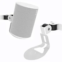 Soporte de montaje en pared para Sonos Era 100, altavoz inalámbrico que ahorra espacio, soporte de pared de Metal para hogar inteligente, blanco y A22K
