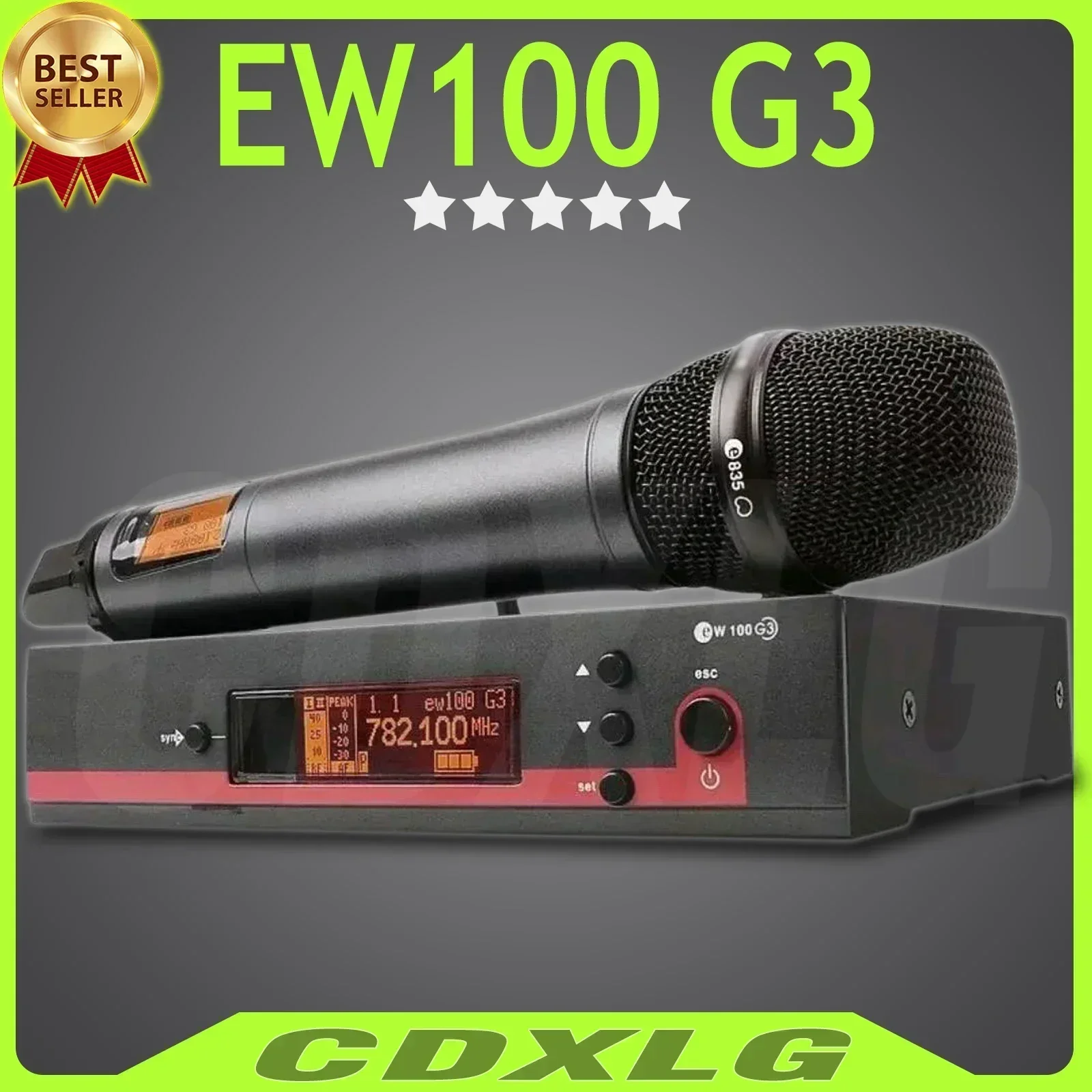 

High Quality！EW100 G3 True Diversity UHF Wireless Microphone Professional Metal Handheld Stage Performance Show Party，e835 Mic