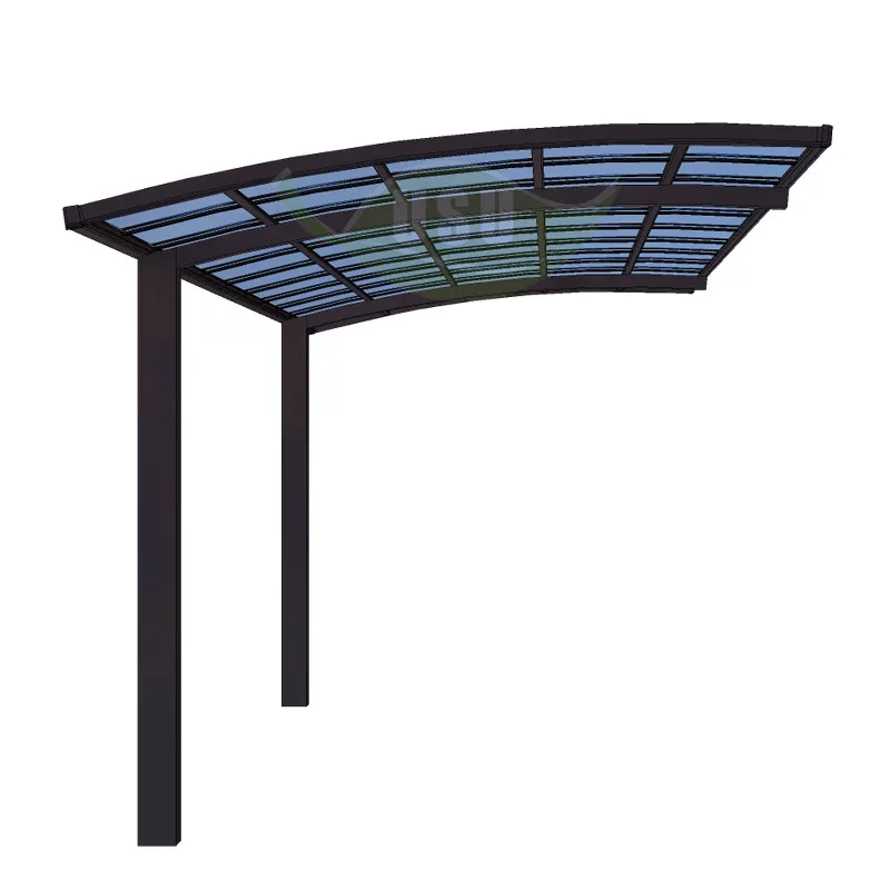 Polycarbonate Panel Flat Solid Sheet Car Shed Garage Outside Yard Canopy Carport