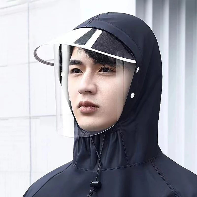 Electric Motorcycle One-piece Single-piece Raincoat Men's Cycling Clothing Long Full-body Rain Poncho Outdoor Rain Gear