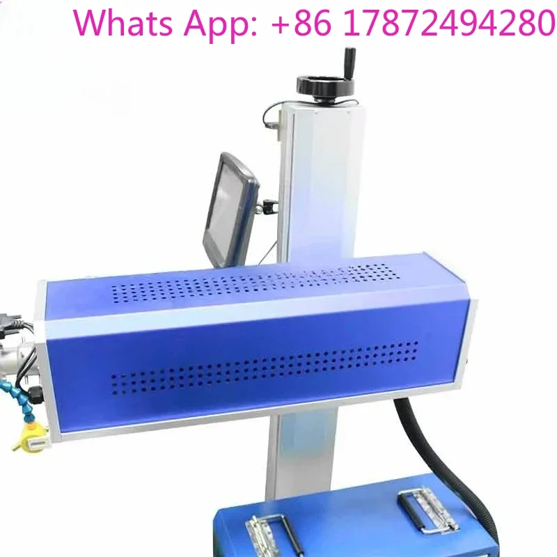 Portable 1000W 1500W 2000W 3000W CO2 Dioxide Flying Marking Machine For Craft Gifts ,Glass, Leather