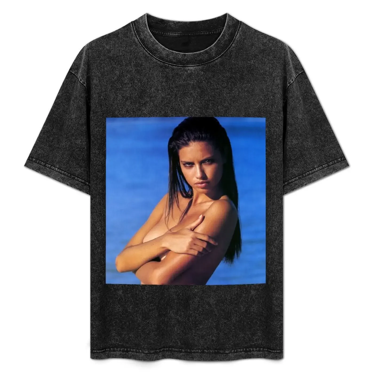 

Adriana lima T-Shirt gifts for boyfriend cute clothes korean fashion black t shirts for men