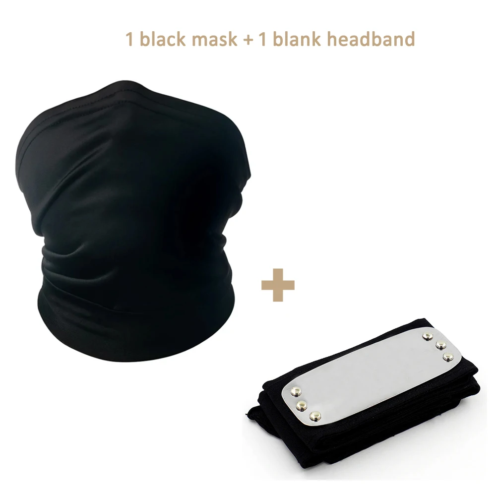 Anime Ninja Cosplay Spandex Gesichtsmaske Schal Stirnband für Cartoon-Film-Kostüme – Detail 2