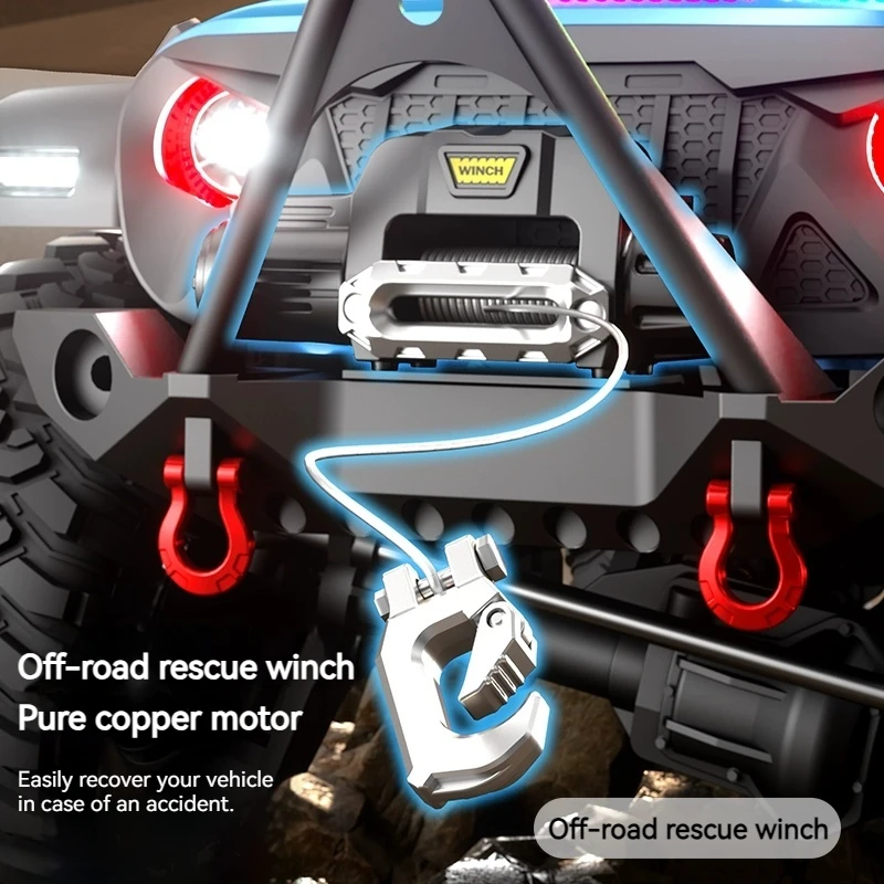 Huangbo R1011 Wrangler Control remoto tracción en las cuatro ruedas escalada todoterreno vehículo 1:10 juguete de bloqueo diferencial de alta y baja velocidad