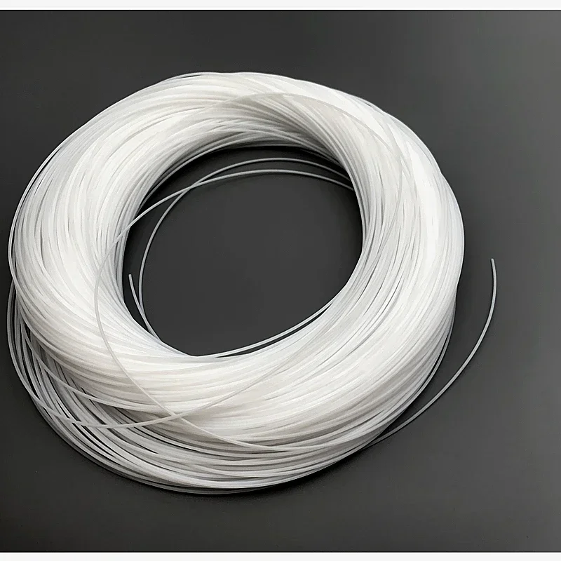 PTFE-buis ID 0,3-0,6-0,8-1-1,2.1,5-1,6-1,8-2-2,5-3-4 mm F46 capillaire geïsoleerde slang stijve buis temperatuur corrosiebestendigheid
