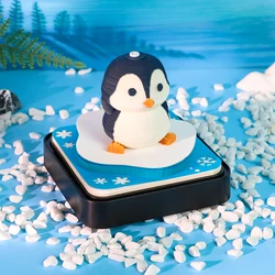 Omoshiroi Block 3D Notepad Kawaii Penguins No Calendar Paper Model 260Sheets 3D Memo Pad Cute Sticky Note Block Birthday Gift