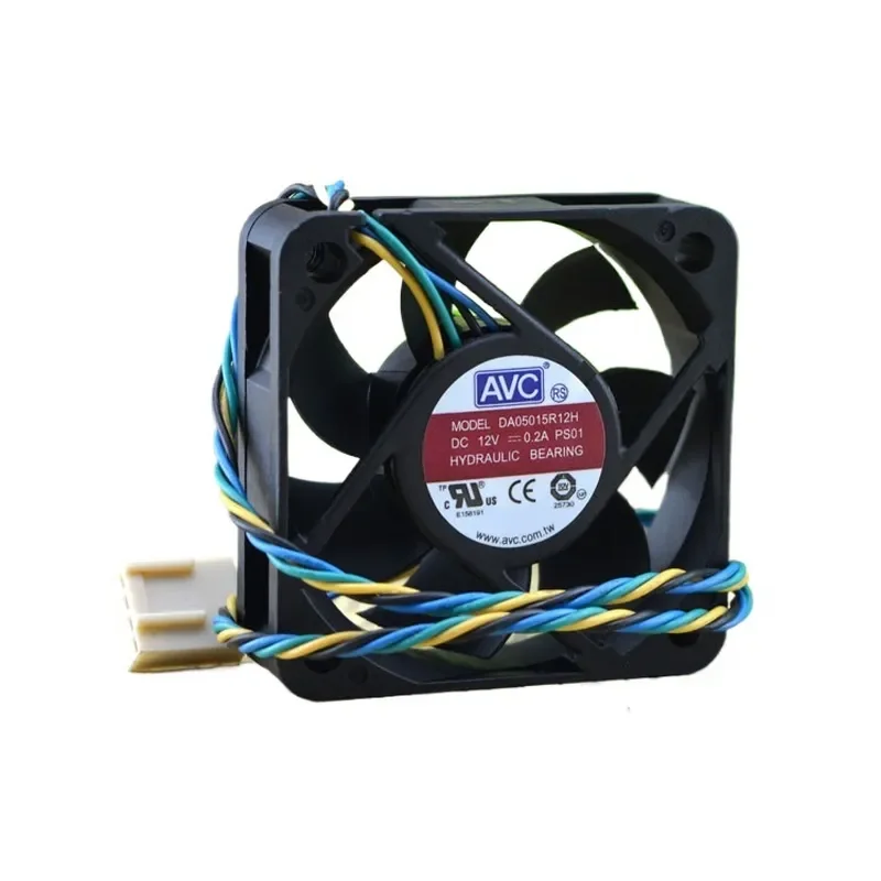 AVC 5015 12V 0.2A DA05015R12H Four-Wire PWM Temperature Control 50mm Silent Small Fan for Electronics Cooling