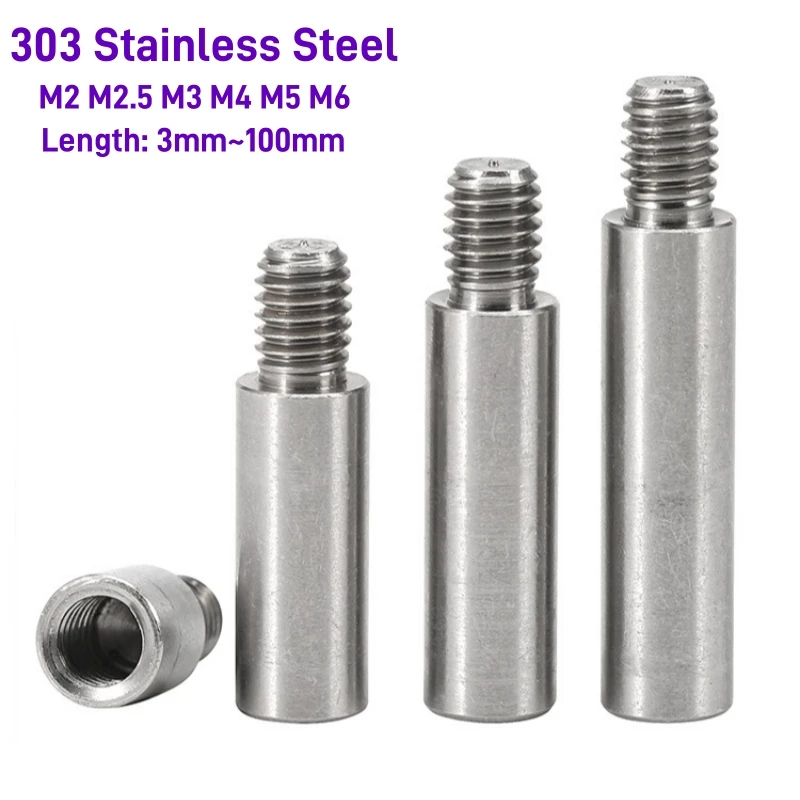 2~5Pcs M2 M2.5 M3 M4M5M6 Round Male Female Standoff Board Rack Stud Threaded Pillar PCB Motherboard Spacer Connection Screw Bolt