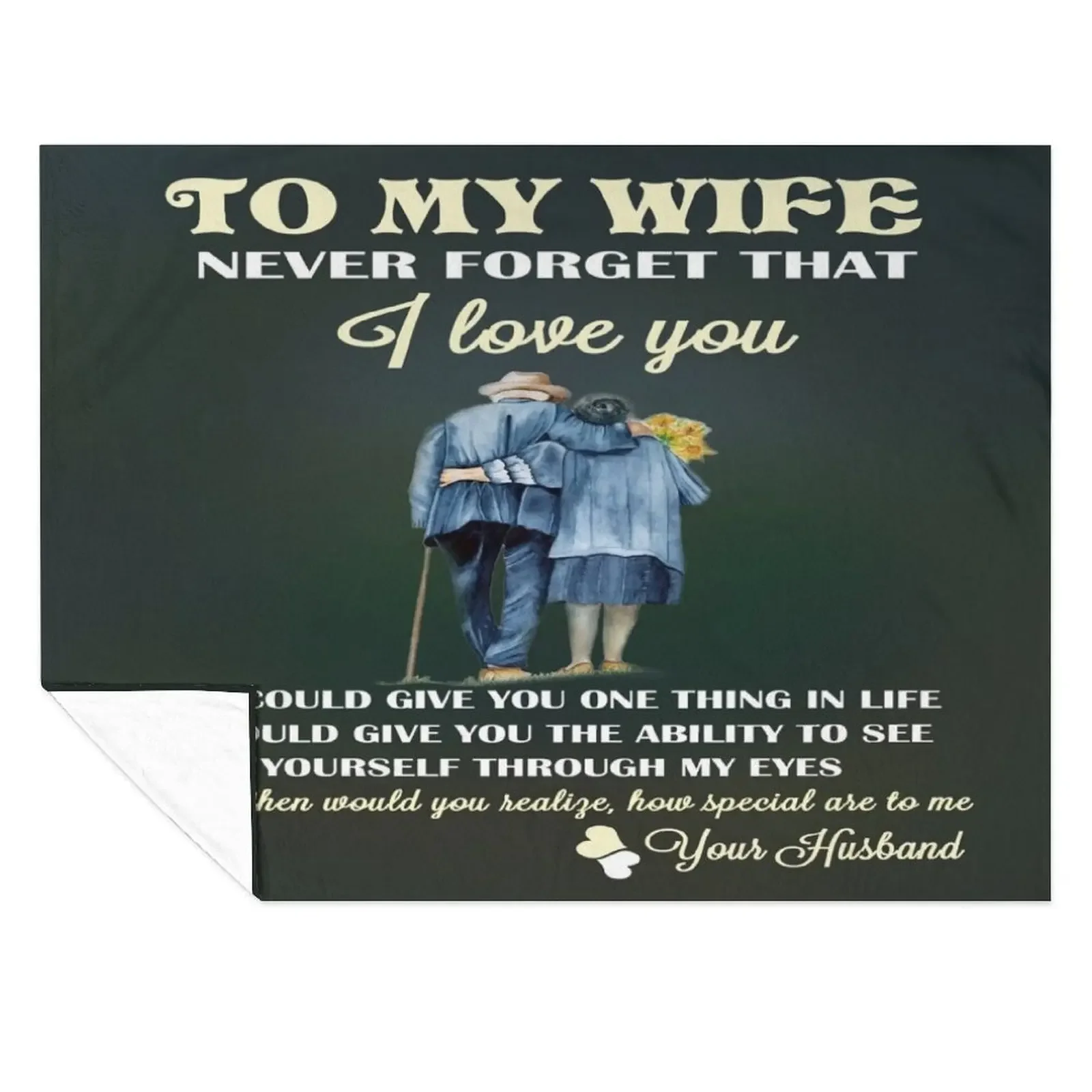 

To My Wife Never forget that Throw Blanket Plaid Hairy heavy to sleep anime Blankets
