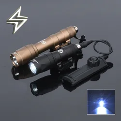 WADSN SF Tactical M300 M600 Flashlight Lantern Torch AR15 Rifle Airsoft Weapon Light Scout Lamp Dual Function Pressure Switch