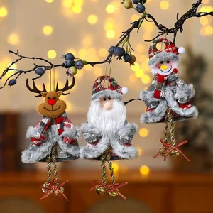 معلقة شجرة عيد الميلاد المعلقة ، زينة دمية أفخم عيد الميلاد ، زخرفة حفلة منزل العطلات ، سانتا كلوز ، رجل ثلج ، الرنة ، دب أفضل 6 مبيعات تيدي بير شجرة عيد الميلاد - No2