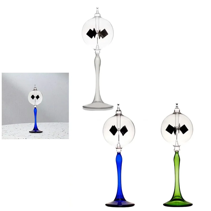 

Solar Crookes Radiometer Sun Light Energy Vanes Tabletop Ornament For Table Entrance Living Room Cabinet