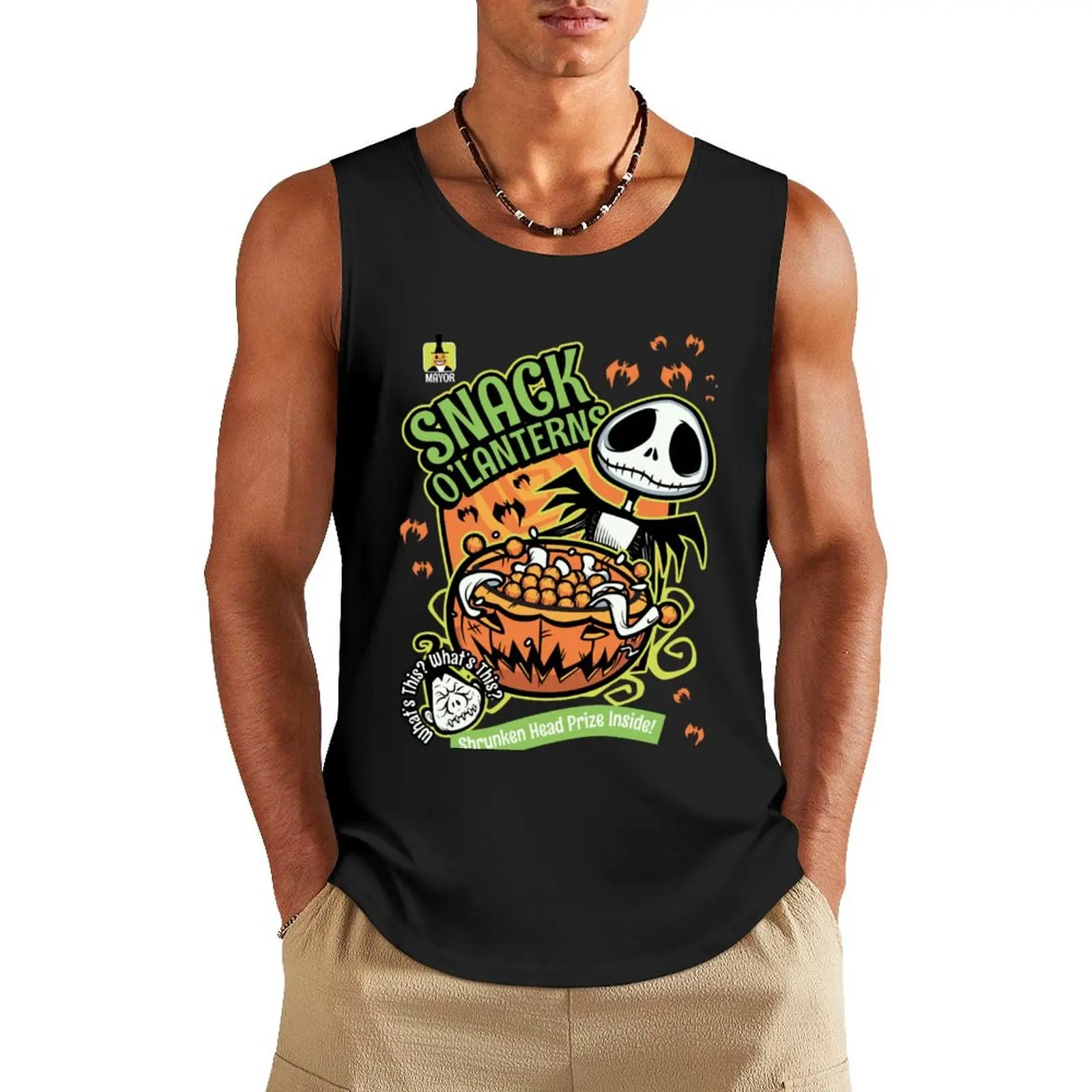 

Snack O_Lanterns! Tank Top T-shirt male Gym T-shirts for men