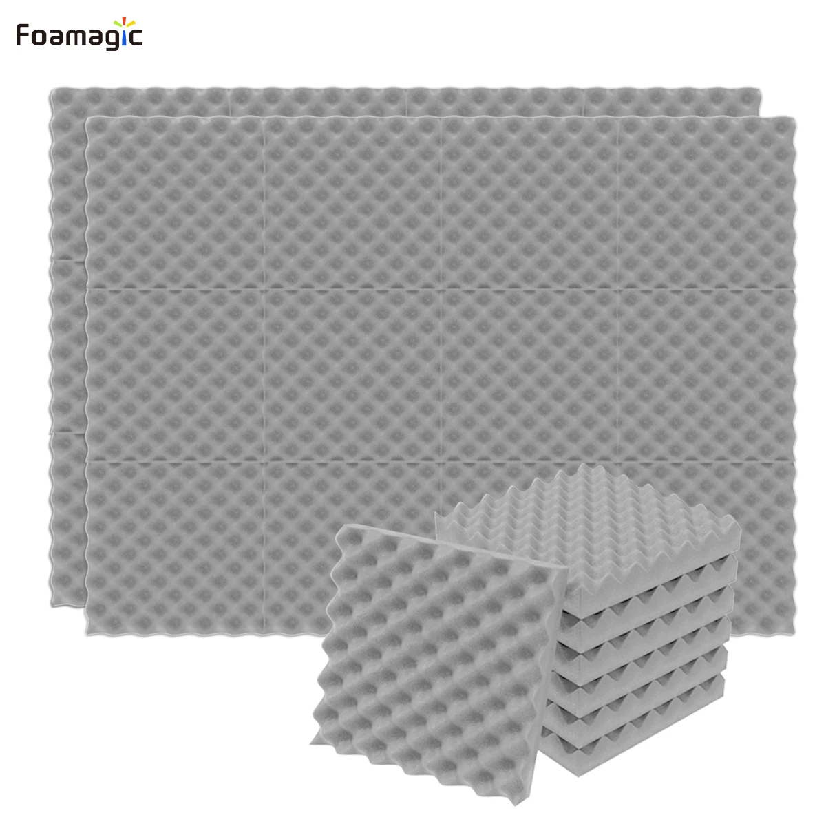 Studio Sound Proofing Egg Crate Foam Pad Fast Expand Wall Panels,Soundproofing foam Tiles  12