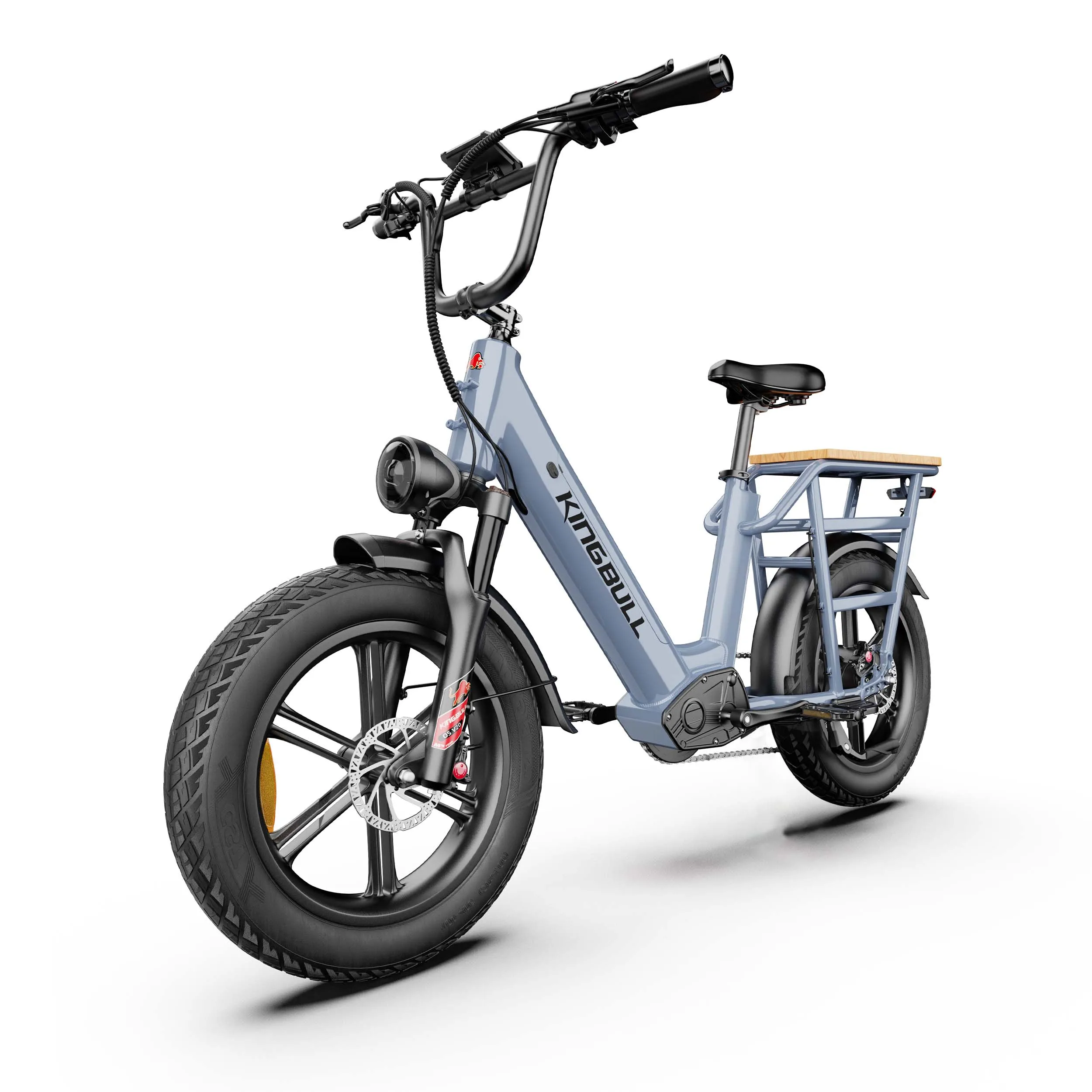 Vélo électrique pour adultes KINGBULL Voyager 2.0, batterie 48V15AH, vélo électrique pour trajets urbains, pneus tout-terrain 20*4 pouces, E-Bike