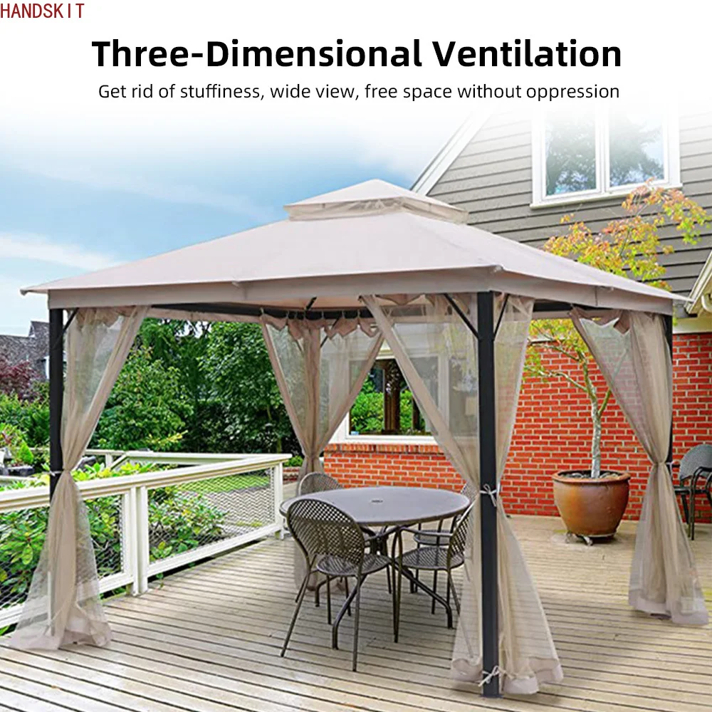 Mosquito Netting for Patio Canopy Umbrella Screen Netting for Porch Patio and Outdoor Living Spaces 4-Panel Patio Screen Walls