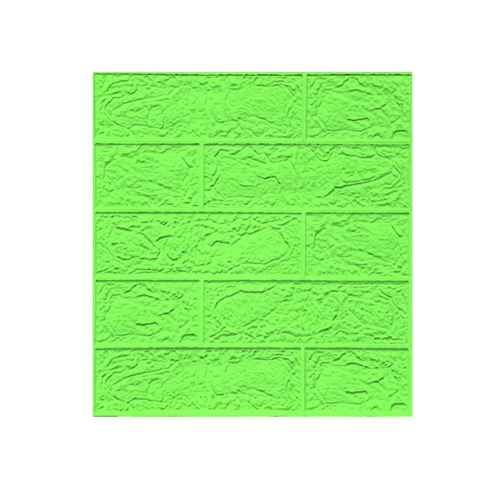 Waterproof 3D Imitation Brick Wall Stickers DIY Retro Decorative Stickers Moisture-proof 35*38.5CM Background Wallpaper Bathroom