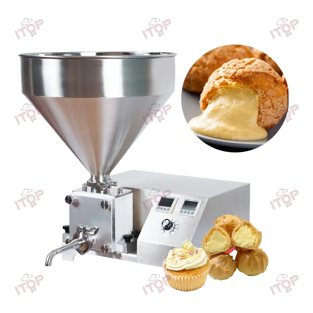 Sandwich Biscuit Cream Filling Machine / Bread Jam Machine/ Donut Cream For Snack Food