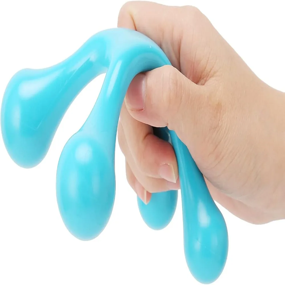 4-Leg Design Handheld Massage Tool Thumb Shaped Manual Operation Pressure Point Massager ABS Material Trigger Point Massager