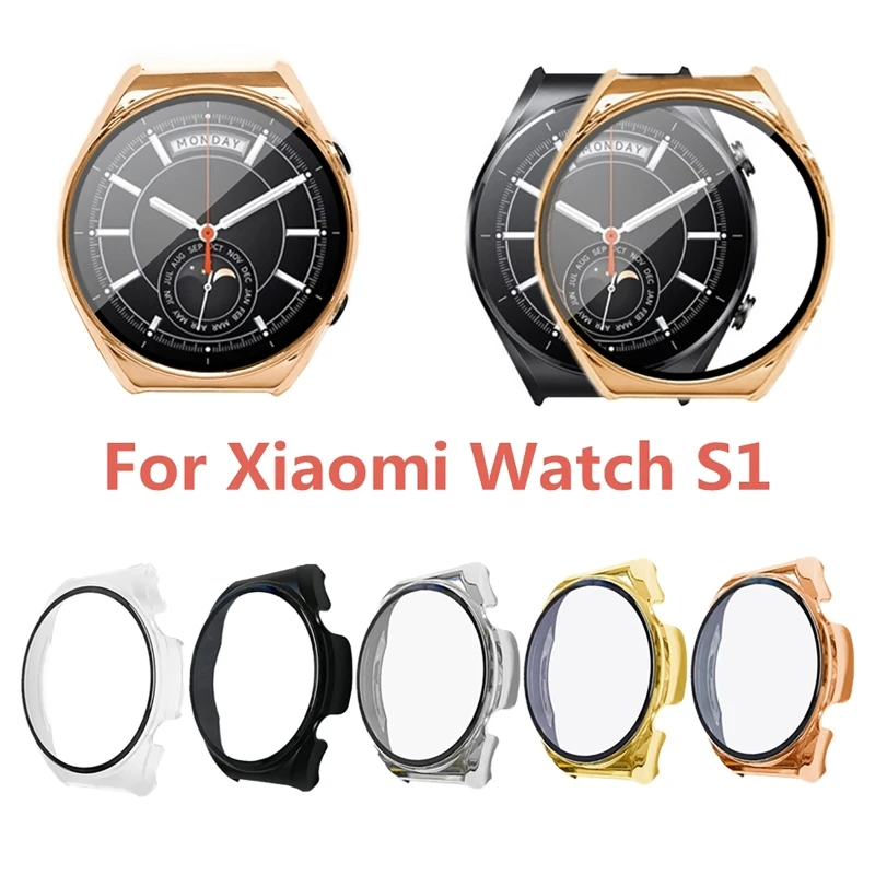 Screen Protector Housing for Watch   PC for CASE Cover Full Coverage Tempered Film One-piece for shell