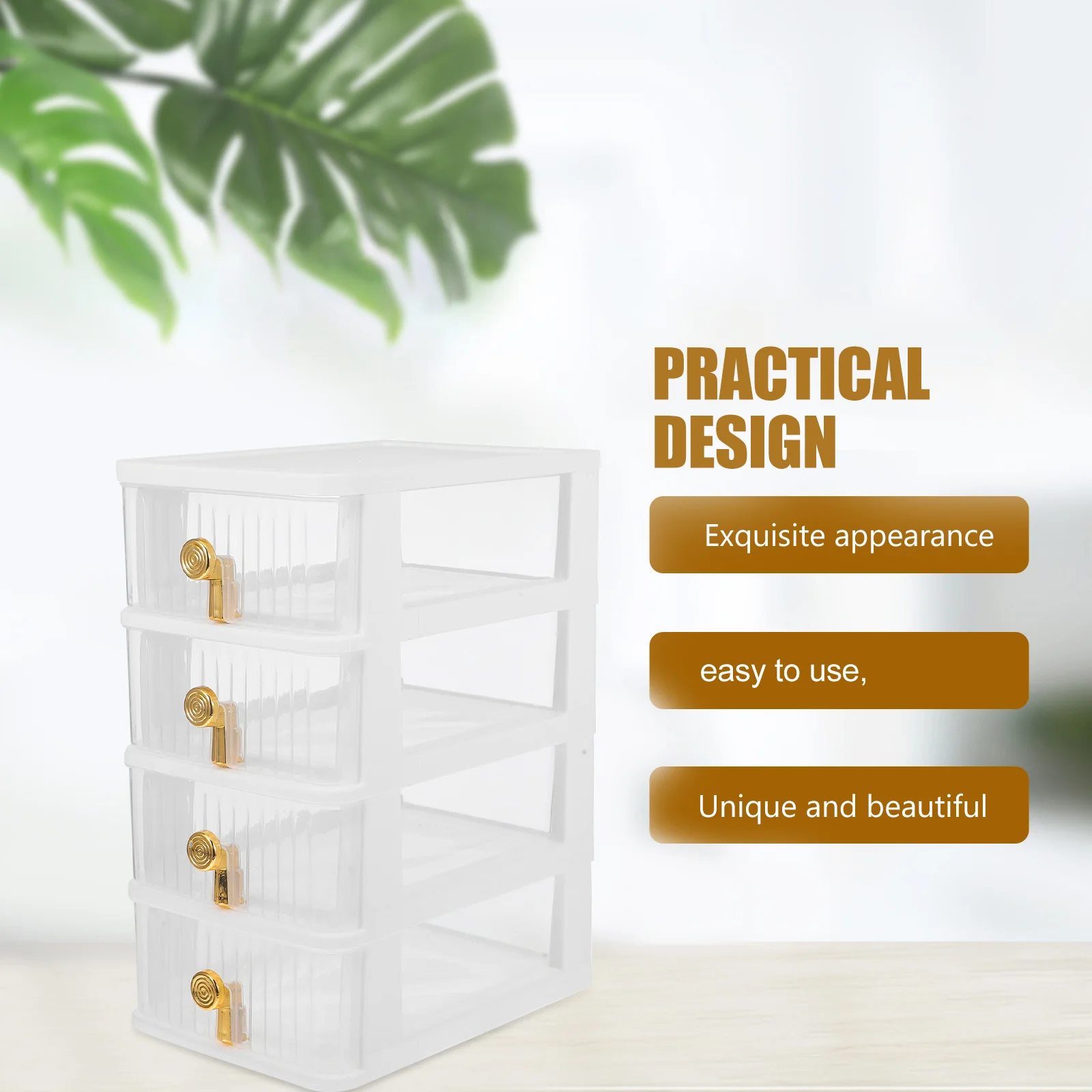 Desk Drawer Box Desktop Organizer Stationery Storage Clear Organizer Safe Material Compact Design Small Space Office