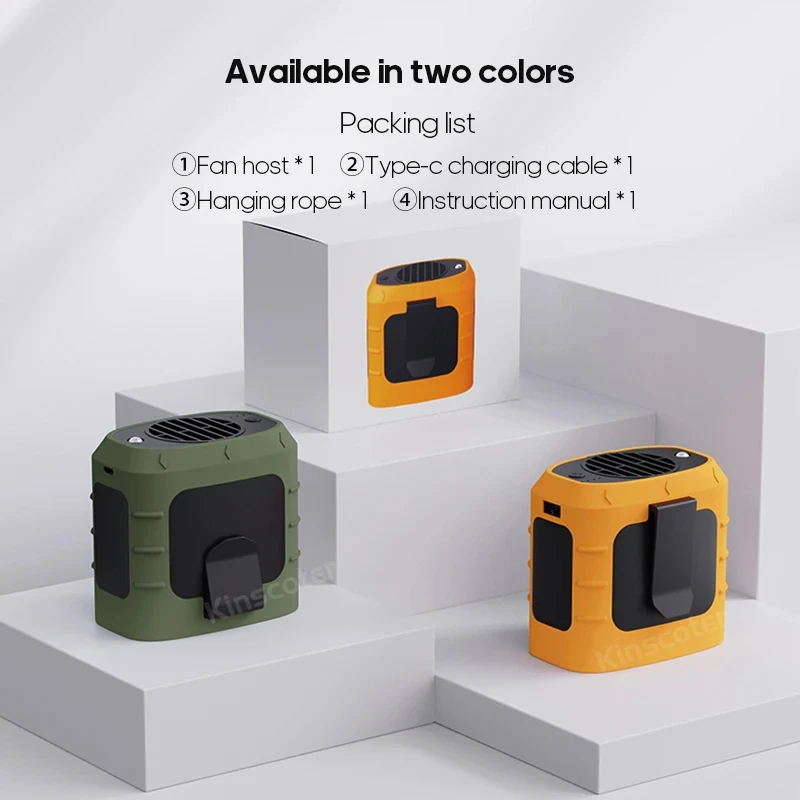 Ventilador portátil de 8000mAh para exteriores, dispositivo multifuncional para acampar, sin aspas, con iluminación LED de garantía