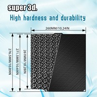Elegoo Centauri Carbon Build Plate Smooth PEO Sheet PET Carbon Fiber Heatbed Spring Steel Sheet Plate 3D Printer Accessory Parts