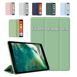 Shockproof Soft Silicone Stand Case for OPPO Pad Air 2022 OPD2102A 10 36 inch with Auto Sleep Wake Protective Casing