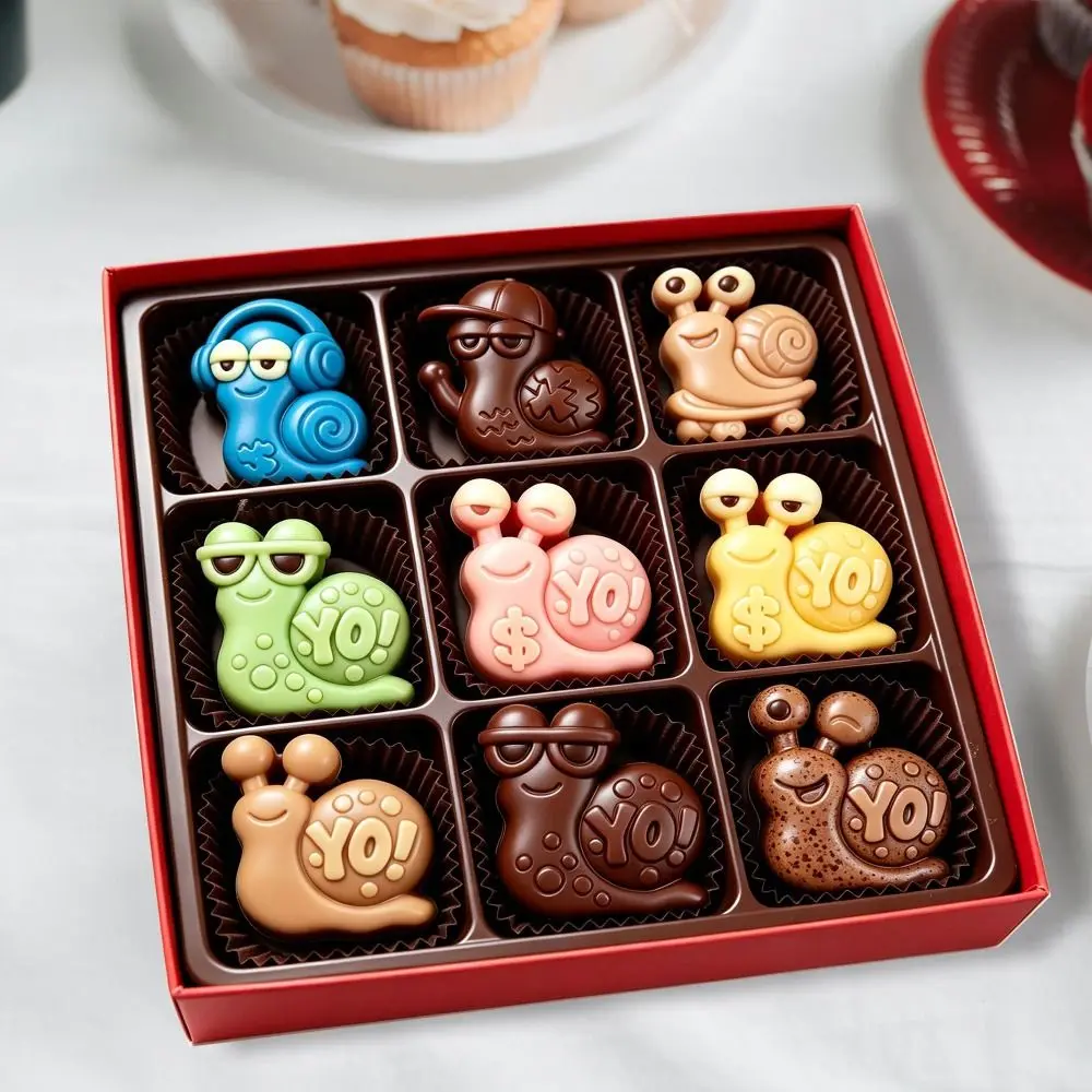 New Snail Shaped Mousse Cake Mold 6 Options Reusable Chocolate Dessert Mold Non-Stick Flexible Baking Mould Baking Tools