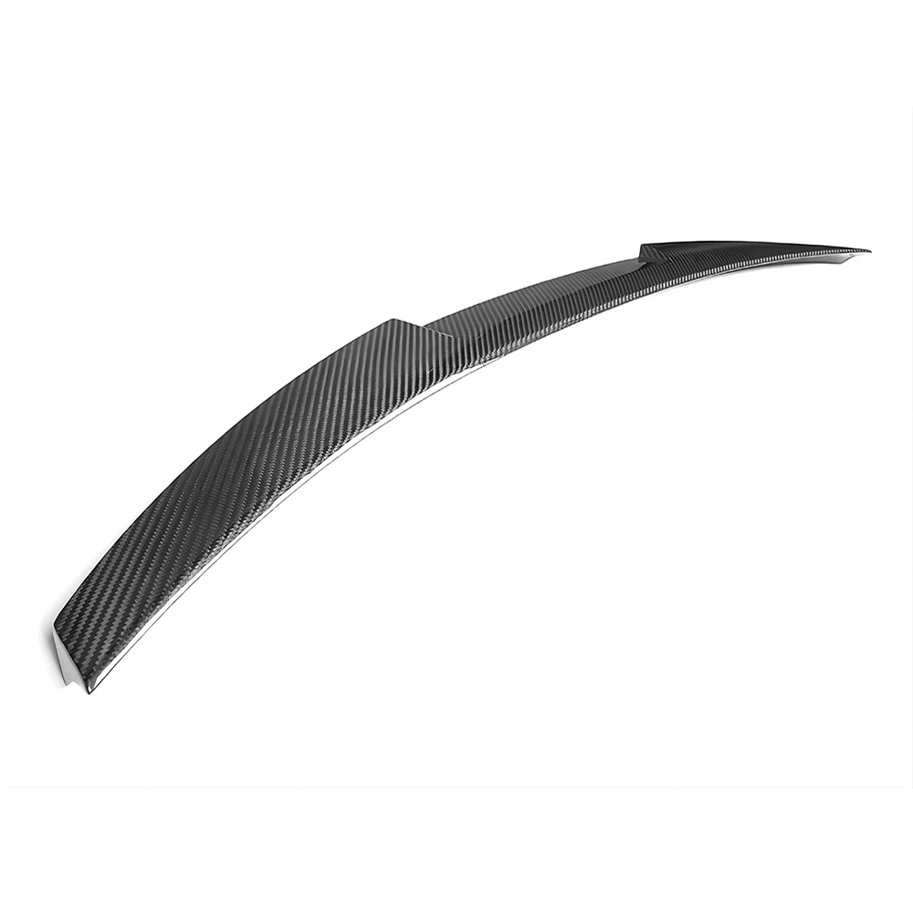 Dry Carbon Fiber Rear Trunk Spoiler Wing Lip Bootlid For 20-23 Audi A6 C8 M4 Style Decktail Exterior Accessory