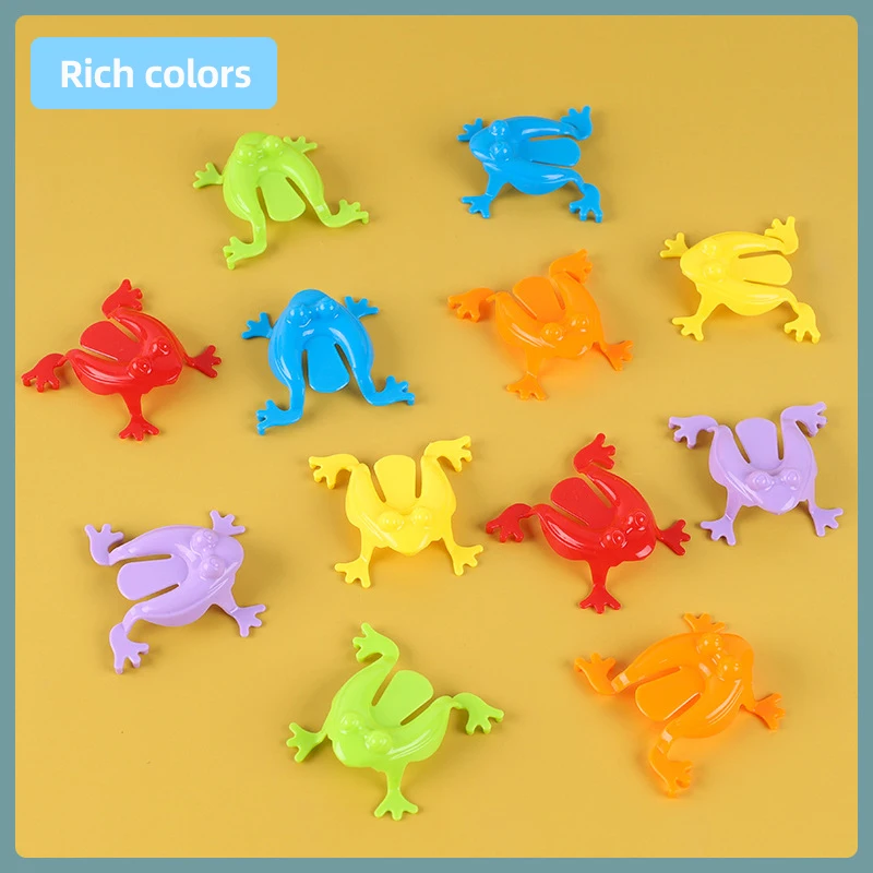 5/10/20 Pcs Jumping Frog Bounce Fidget Toys Antistress Relieve Family Game Kids Birthday Party Toys for Children Boy Gifts