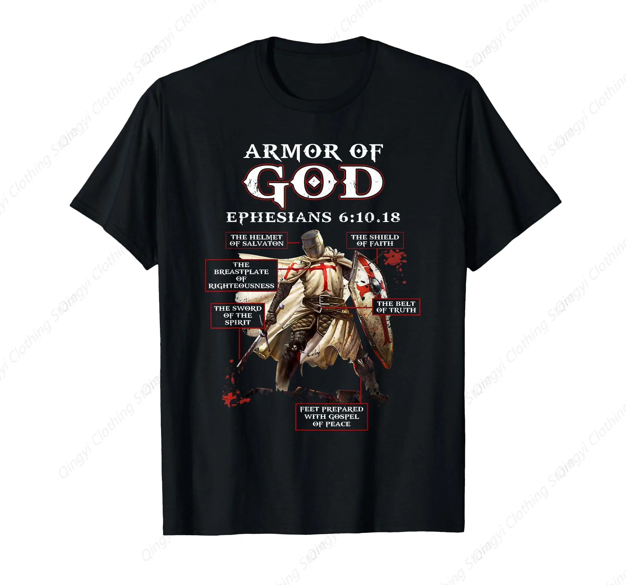 

Armor of God Knight Templar for Men T-Shirt