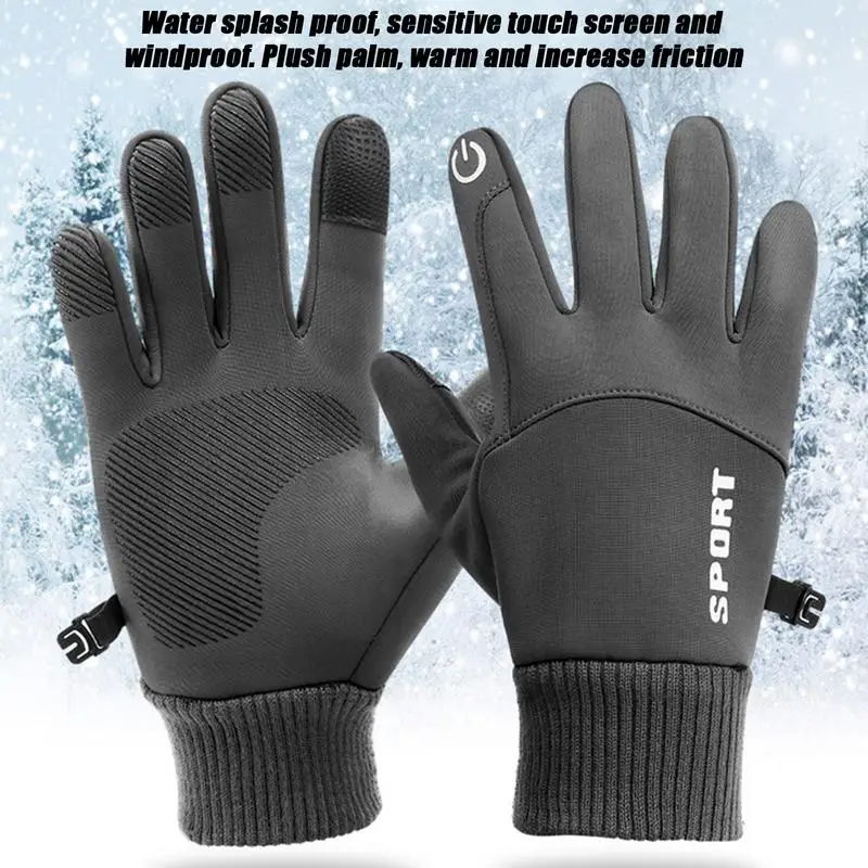 Winter Gloves For Men Women Thermal Winter Gloves Touchscreen Gloves Windproof Water Resistant Cycling Gloves Outdoor Sports