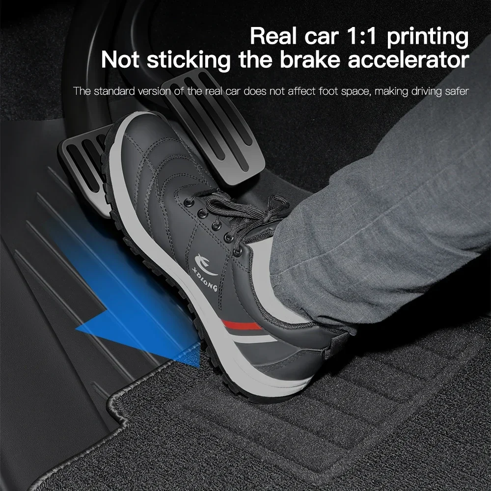 For Tesla Floor Mat Model Y 2021-2024 Model 3 Highland Car Trunk Mat Luggage Mat TPE waterproof Anti-Slip Set Floor Liner Mat