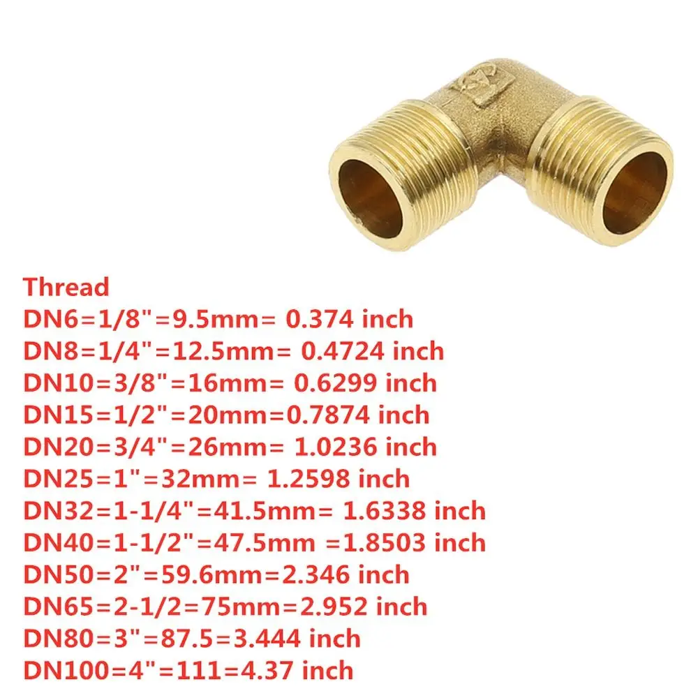 Hose Barb OD 6-10mm 90 Degree Elbow Female x Male Thread 1/8\