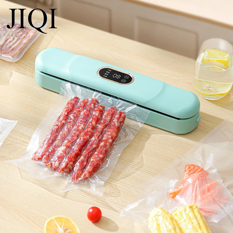 Automatic Electric Vacuum Sealer Wet&Dry Packaging Machine Food Storage Saver Sausage Coffee Bags Sous Vide Air Sealing Packer