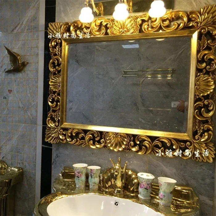 TTA13 European Square, Decorative Dressing Mirror, Bathroom Mirror, Hotel, Toilet, Mirror