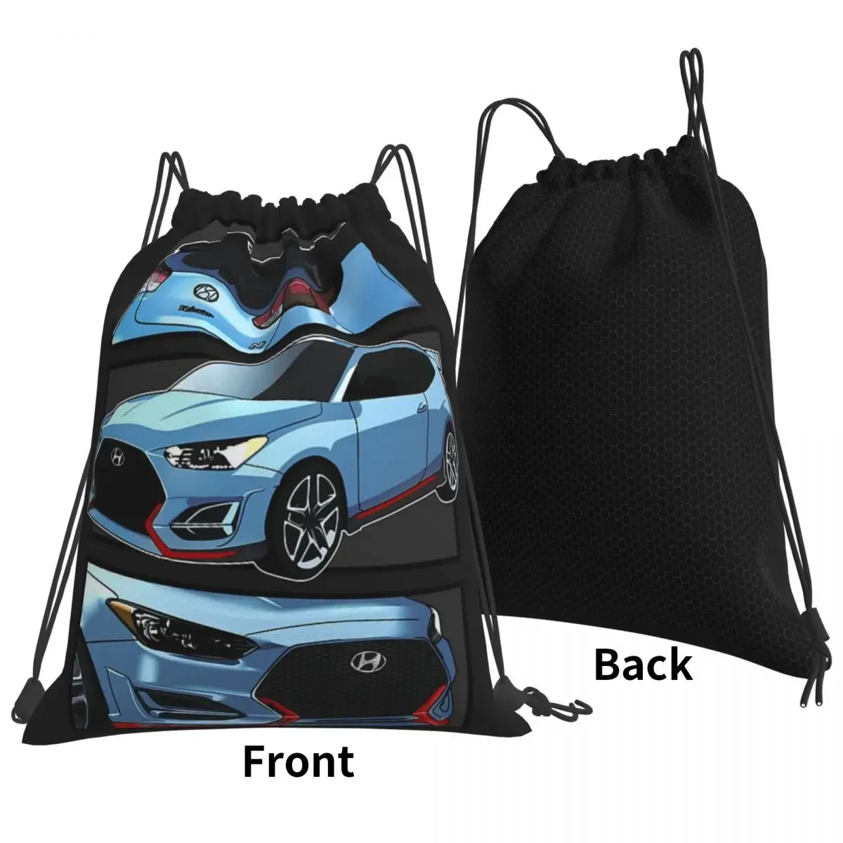 Sacos de cordão portáteis multifuncionais, bolso do pacote Veloster, saco de sapatos, bookbag para homem, mulher, estudantes