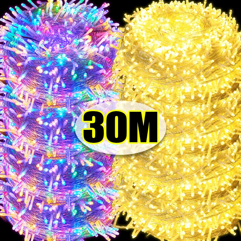 LED String Lights Waterproof Battery Powered Garland Fairy Lighting Strings Xmas Wedding Party Outdoor Home Decor Holiday Light