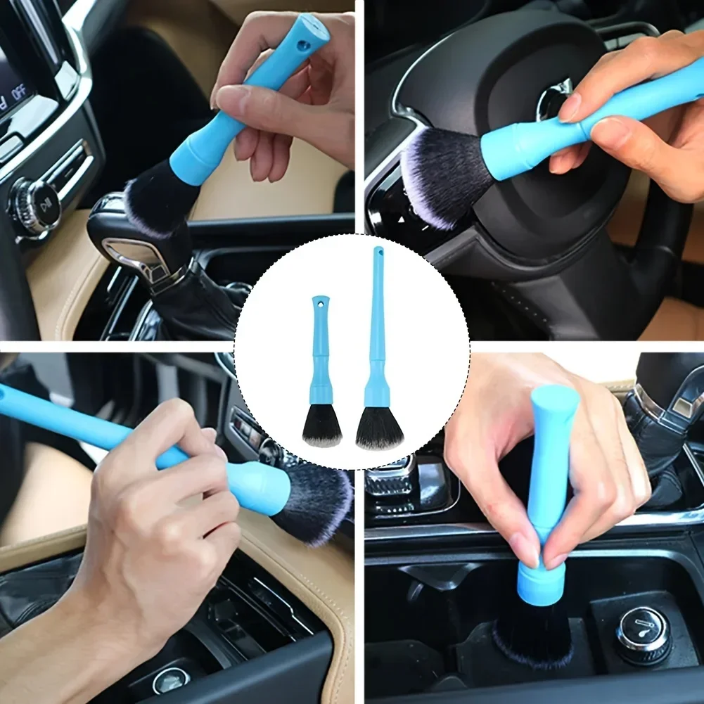 Car Ultra-Soft Detailing Brush Super Soft Auto Interior Detail Brush With Synthetic Bristles Car Dashboard Dust Sweeping Brush