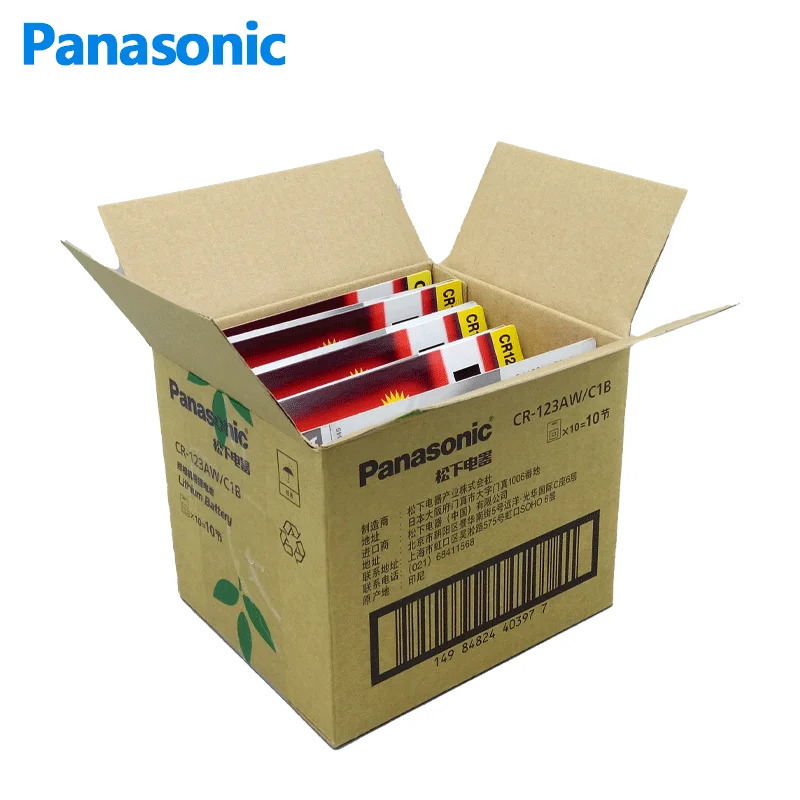 Original Panasonic CR123A Lithium 3V Arlo Camera Battery CR17345 DL123A EL123A 123A Laser Pen Smoke Alarm