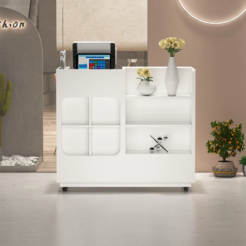 

Магазин одежды в стиле ретро, стойки регистрации, модные, элегантные, современные, простые стойки регистрации, офисная мебель Zum Empfang YS40CC