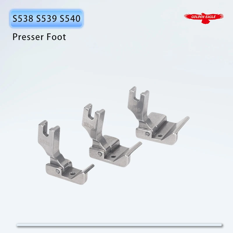 S538 S539 S540 Edge Guide Hemming Feet For 1-Needle Industrial Lockstitch Sewing Machine Parts 3 PCS/Lot