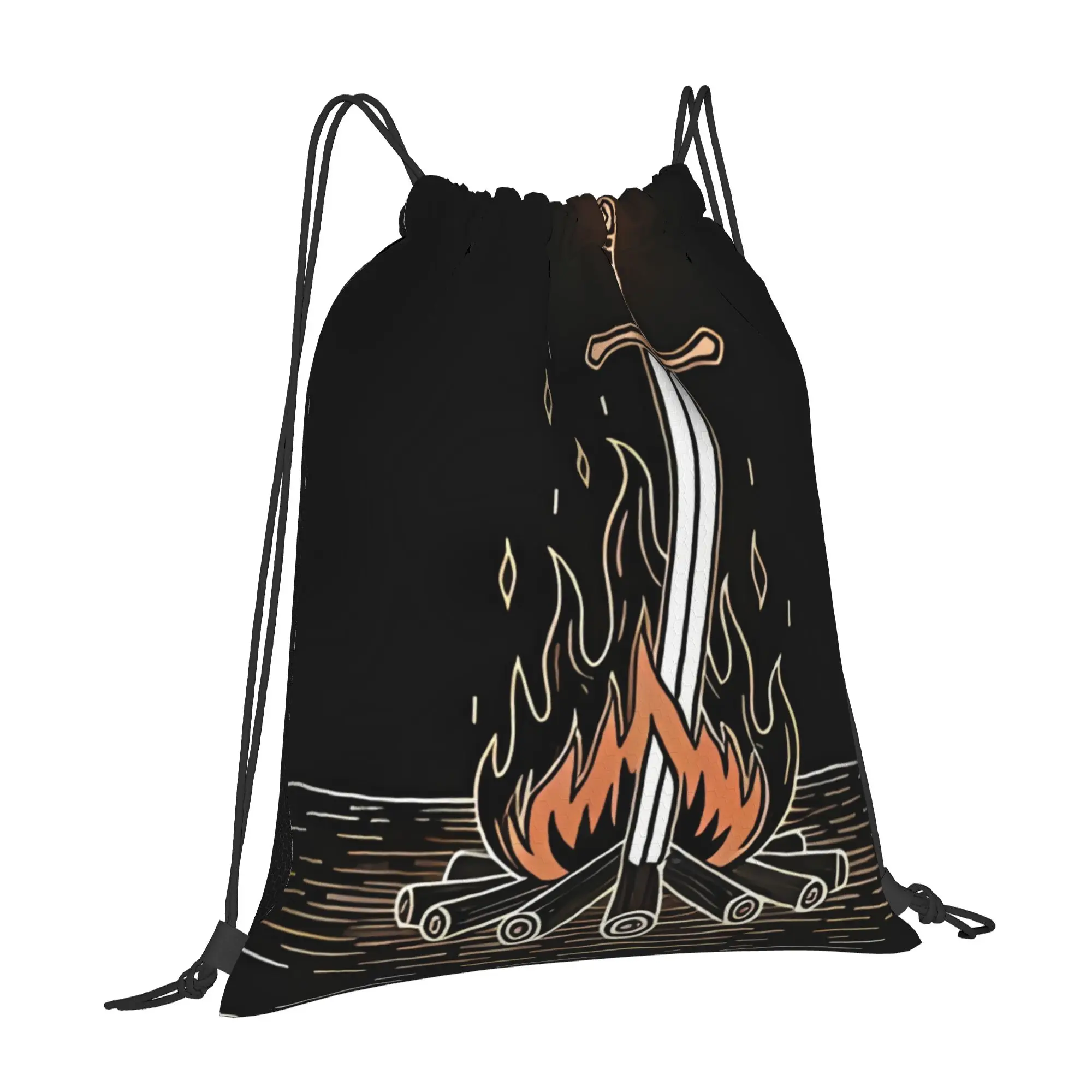 Bonfire Lit Inspired Pixel    Gamer DDark Souls Backpack Ladies Daily mochila Large Capacity Laptop Bag Back To School Season