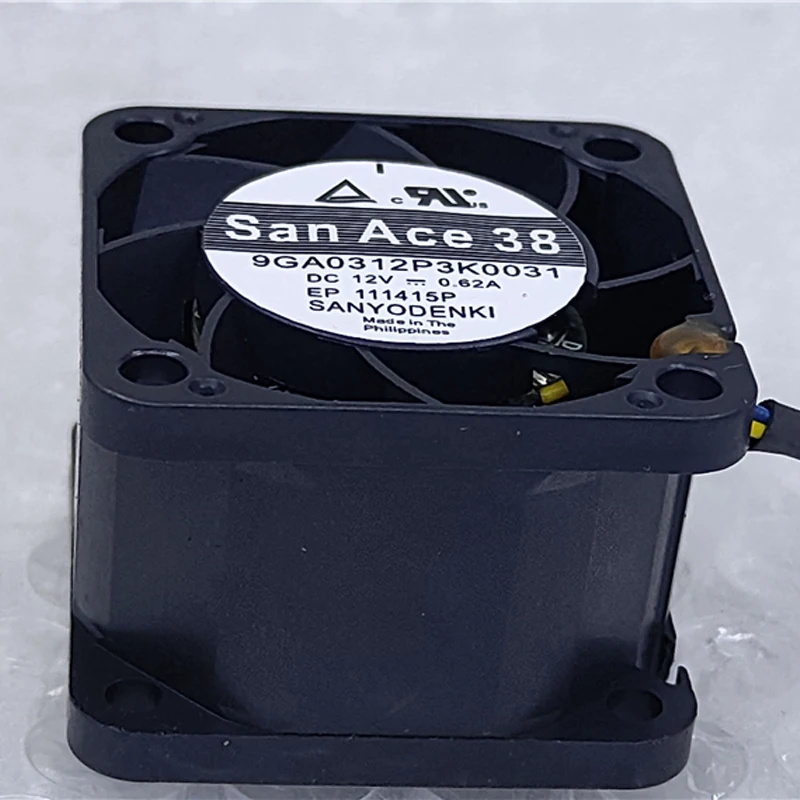 1PC FOR SANYO 9GA0312P3K003 DC 12V 0.62A 38x38x28mm Cooling Fan