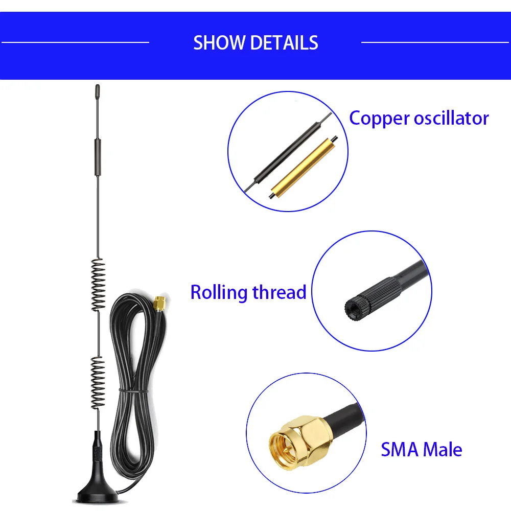 Hight gain15dB 4G LTE 3G GSM Full-band WIFI Antenna 700-2700MHz SMA Male for Outdoor DTU Cabinet and Router External Antenna