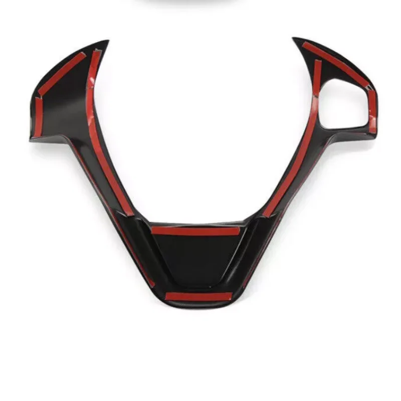 

1 шт. салон автомобиля с эффектом углеродного волокна, декоративный чехол на руль, подходит для Ford Fiesta Mk7 Mk7.5 2009-2017, черные автозапчасти