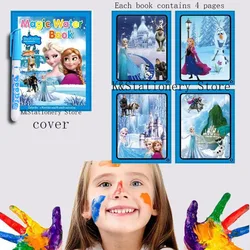 Disney Frozen Mickey Mouse Drawing Notebook Painting Graffiti Book Cartoon Spider-man Cars DIY  Watercolor Paint Art Supplies