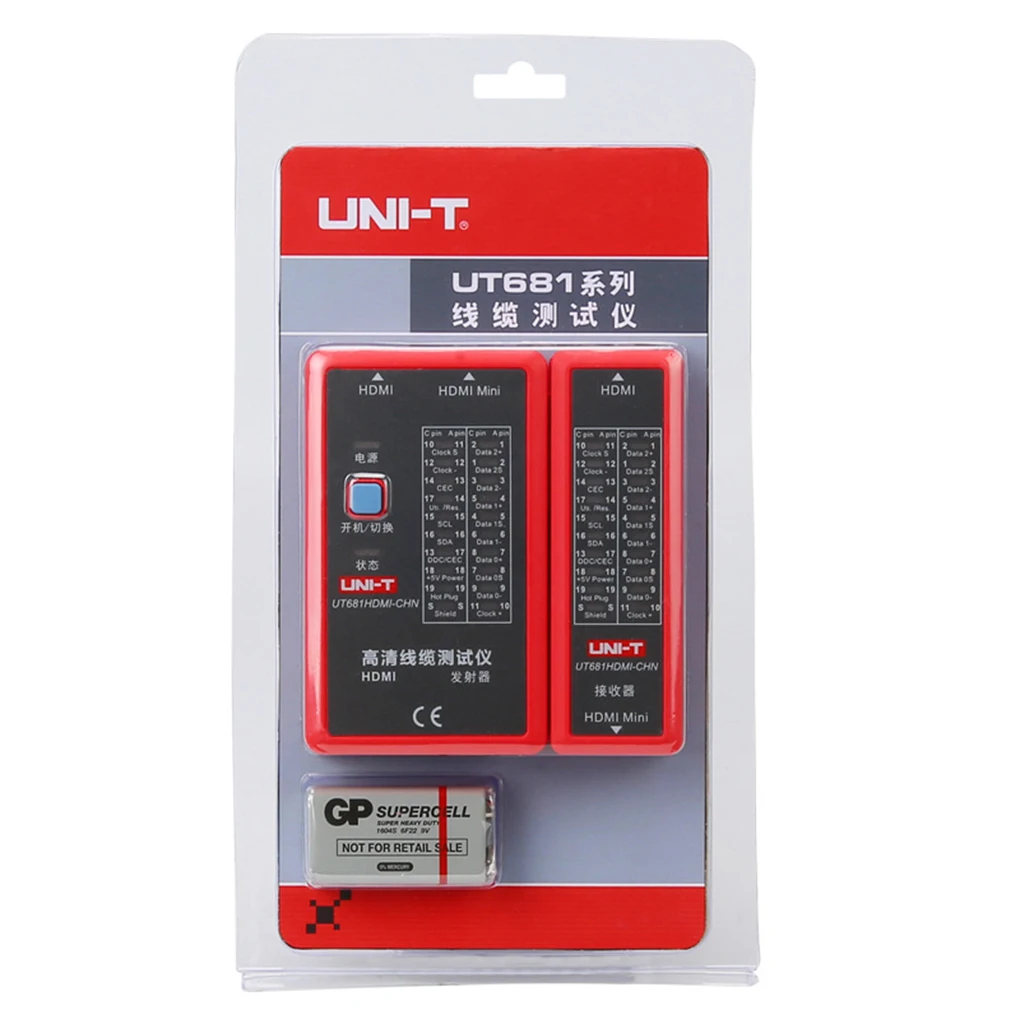 UT681 Mini Dados Cable Tester, Indicador Status 20LED